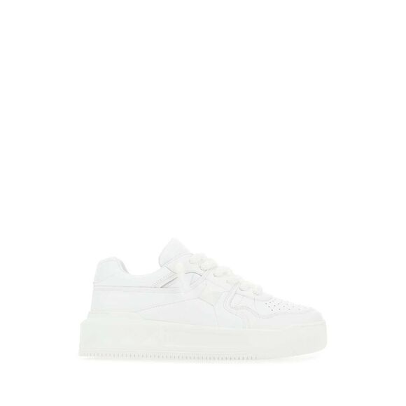 Valentino Garavani Men White Nappa Leather One Stud Xl Sneakers